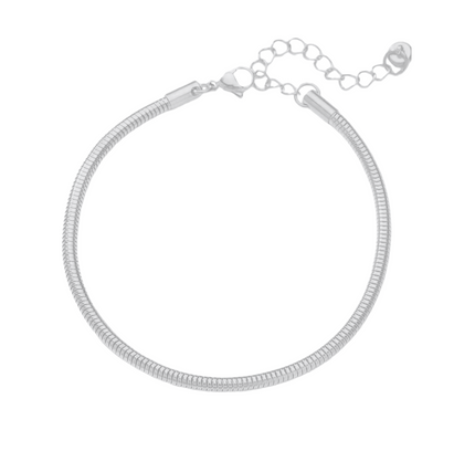 Teall Simple Silver Layering Bracelet