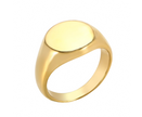 Teall Gold Round Signet Ring