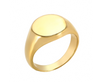 Teall Gold Round Signet Ring