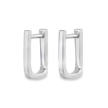 Teall Gold Geometric Hoop Earrings l Hypoallergenic