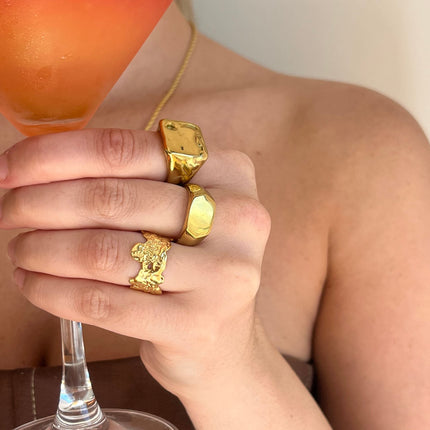 Teall Gold Signet Ring