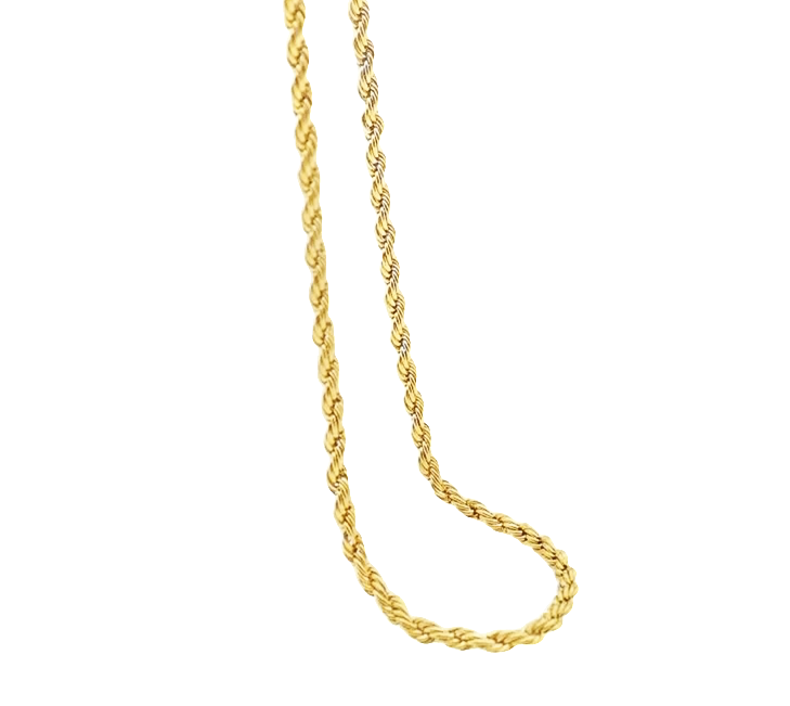 Gold Twist Rope Necklace by Teall