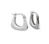 Classic Silver Huggie Hoops Earrings by Teall