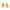 Teall Gold Tear Drop Stud Earrings with a bold design, suitable for everyday wear and various occasions.