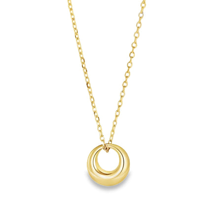 By Teall Rounded Gold Pendant