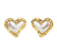 Pearlescent Heart Stud by Teall