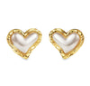 Pearlescent Heart Stud by Teall