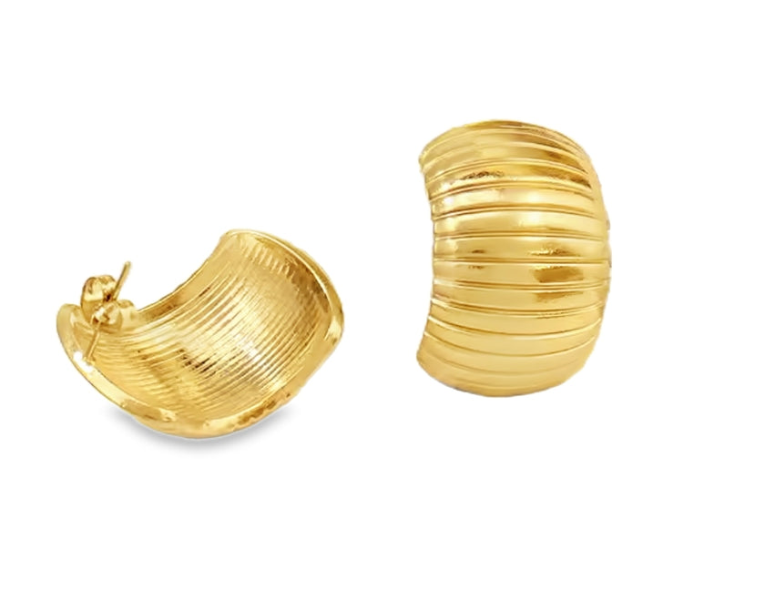 Gold Statement Studs |  Location: Shop 5/20 St Quentin Ave, Claremont WA 6010