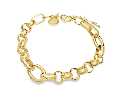 Unique Chunky Chain Link Bracelet by Teall