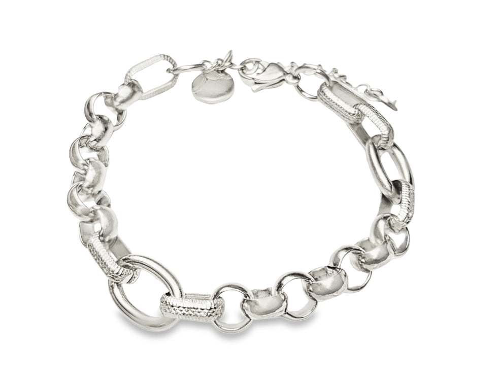 Unique Chunky Chain Link Bracelet by Teall