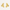 Gold abstract earrings on a light gray background