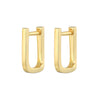 Teall Gold Geometric Hoop Earrings l Hypoallergenic