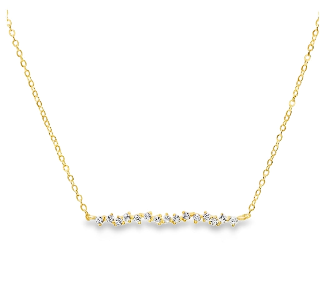 Gold Bar Necklace by Teall Jewellery