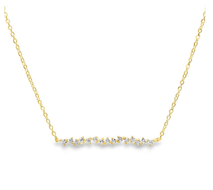 Gold Bar Necklace by Teall Jewellery