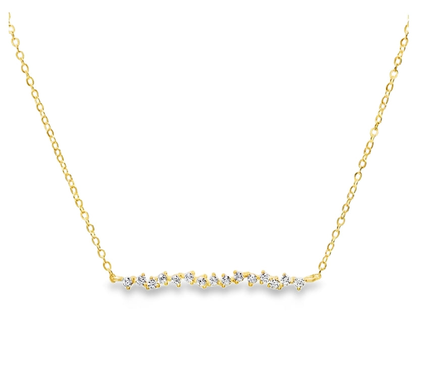 Gold Bar Necklace by Teall Jewellery