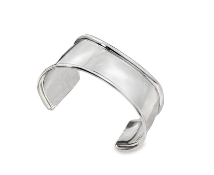 Celeste Cuff by Teall — sterling silver statement cuff bracelet with polished finish, waterproof and elegant modern jewellery piece.
