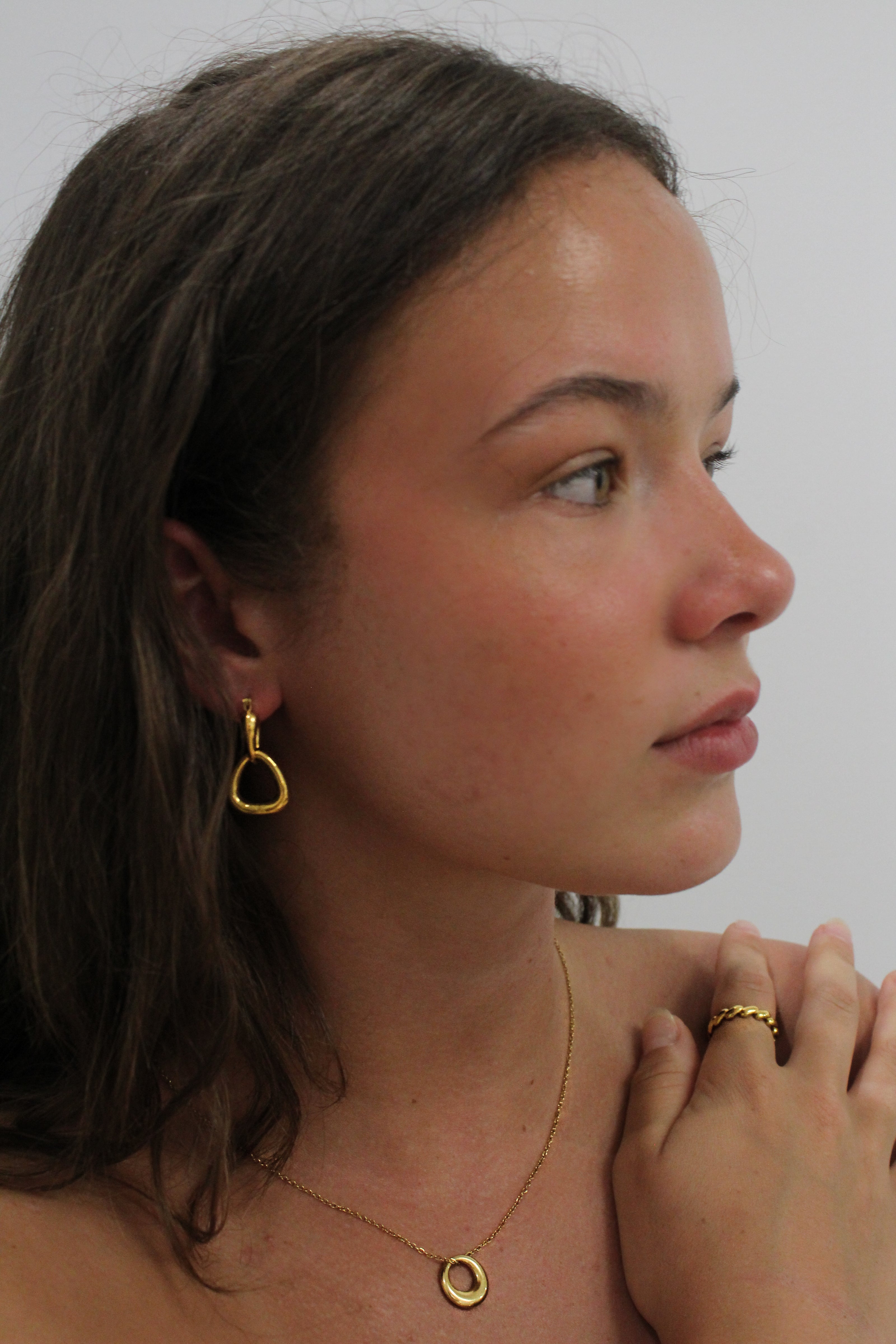 By Teall Rounded Gold Pendant