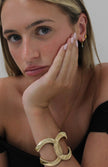 Statement Gold Cuff by Teall