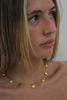 Round Pendant Gold Necklace by Teall