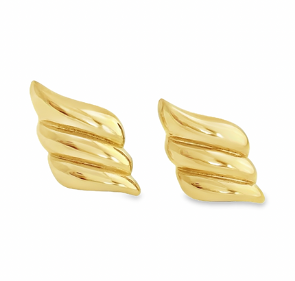 Gold Wing Statement Stud by Teall