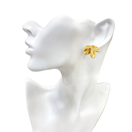 Teall Gold Geometric Statement Stud Earrings