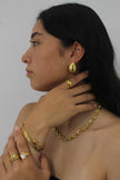 Chunky Gold Rope Knot Statement Ring by Teall
